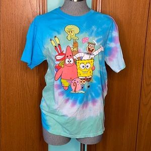 SOLD Spongebob Tye-Dye shirt